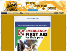 Tablet Screenshot of firstaidfordogs.co.za